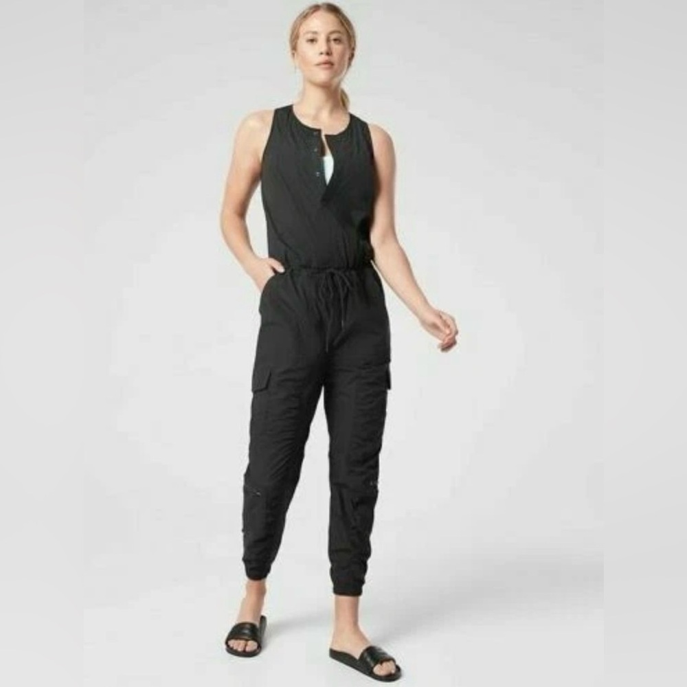 Athleta Canopy Parachute Black Women's Jumpsuit